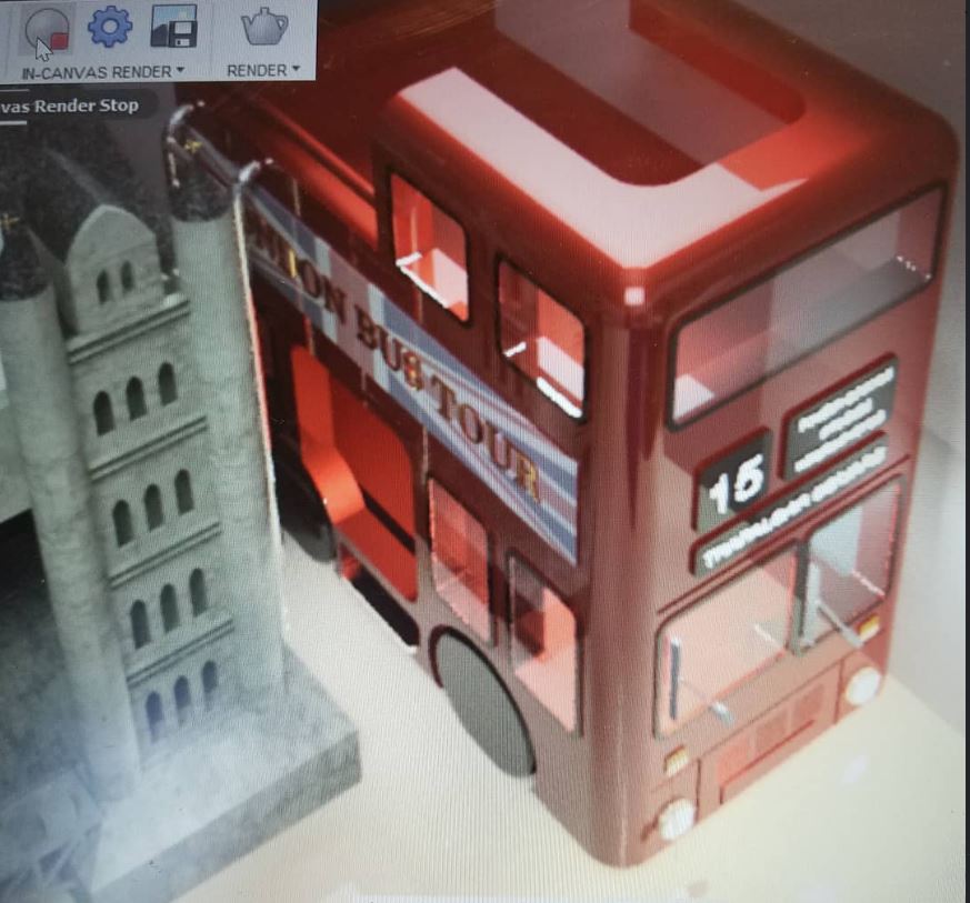 3D modeled environment render
