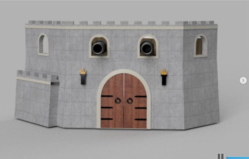 3D modeled environment render