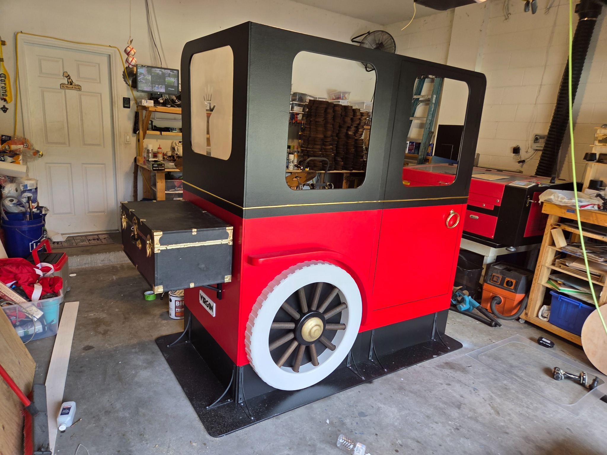 Virgin Voyages scenic car fabrication